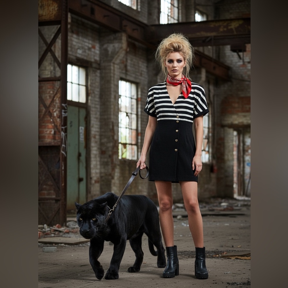 Teri Jon vintage 80s dress
